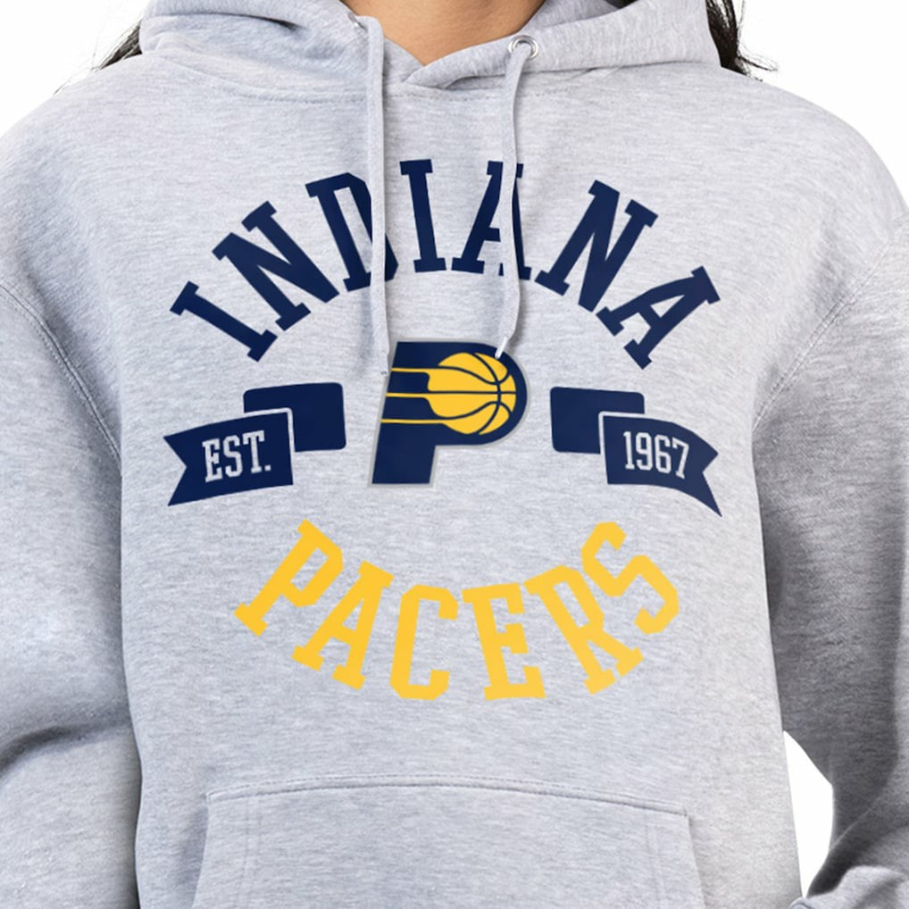 Indiana Pacers G-III 4Her by Carl Banks Women's City Pullover Hoodie Heather Gray