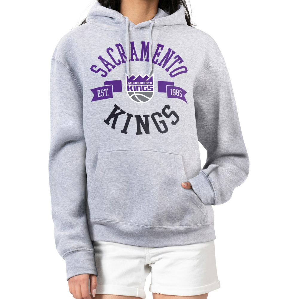 Sacramento Kings G-III 4Her by Carl Banks Women's City Pullover Hoodie Heather Gray
