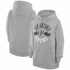 San Antonio Spurs G-III 4Her by Carl Banks Women's City Pullover Hoodie Heather Gray