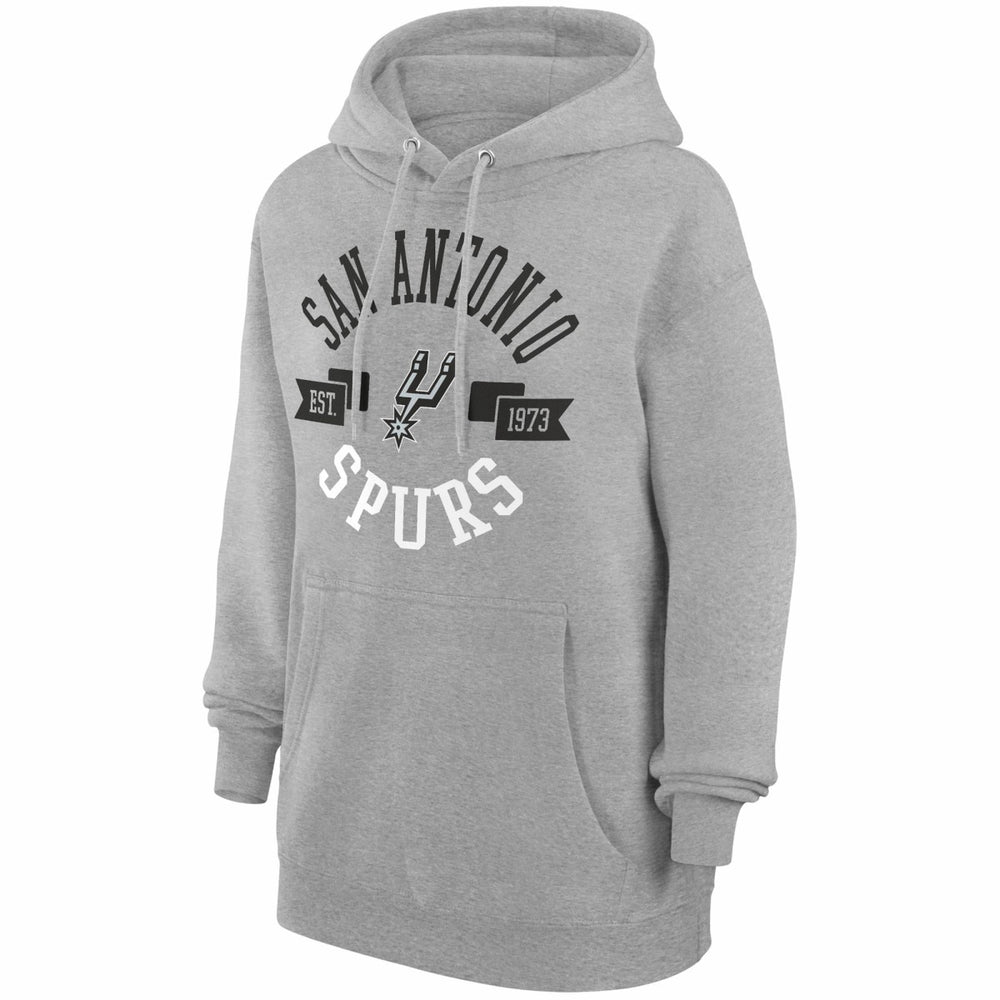 San Antonio Spurs G-III 4Her by Carl Banks Women's City Pullover Hoodie Heather Gray