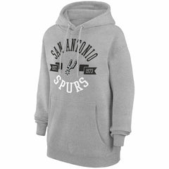 San Antonio Spurs G-III 4Her by Carl Banks Women's City Pullover Hoodie Heather Gray