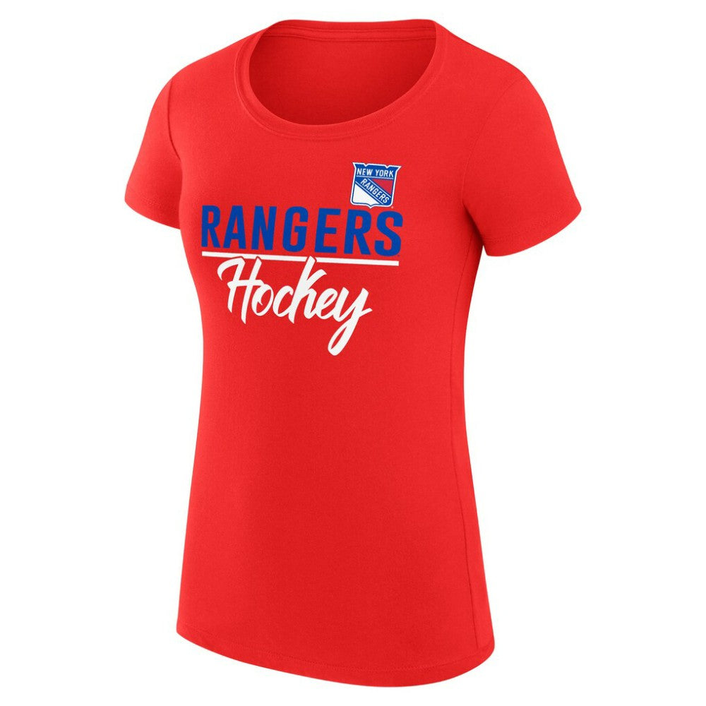 New York Rangers G-III 4Her by Carl Banks Women's Super-Slim Fit Lightweight Team Sport T-Shirt - Red | NHL sale