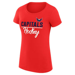 Washington Capitals G-III 4Her by Carl Banks Women's Super-Slim Fit Lightweight Team Sport T-Shirt - Red | NHL sale
