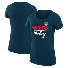 Florida Panthers G-III 4Her by Carl Banks Women's Super-Slim Fit Lightweight Team Sport T-Shirt - Navy | NHL near me