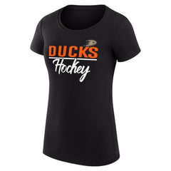 Anaheim Ducks G-III 4Her by Carl Banks Women's Super-Slim Fit Lightweight Team Sport T-Shirt - Black | NHL sale