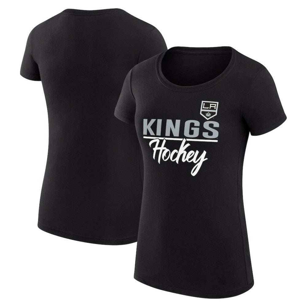 Los Angeles Kings G-III 4Her by Carl Banks Women's Super-Slim Fit Lightweight Team Sport T-Shirt - Black | NHL Lifestyle