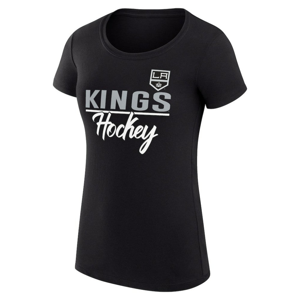 Los Angeles Kings G-III 4Her by Carl Banks Women's Super-Slim Fit Lightweight Team Sport T-Shirt - Black | NHL Lifestyle