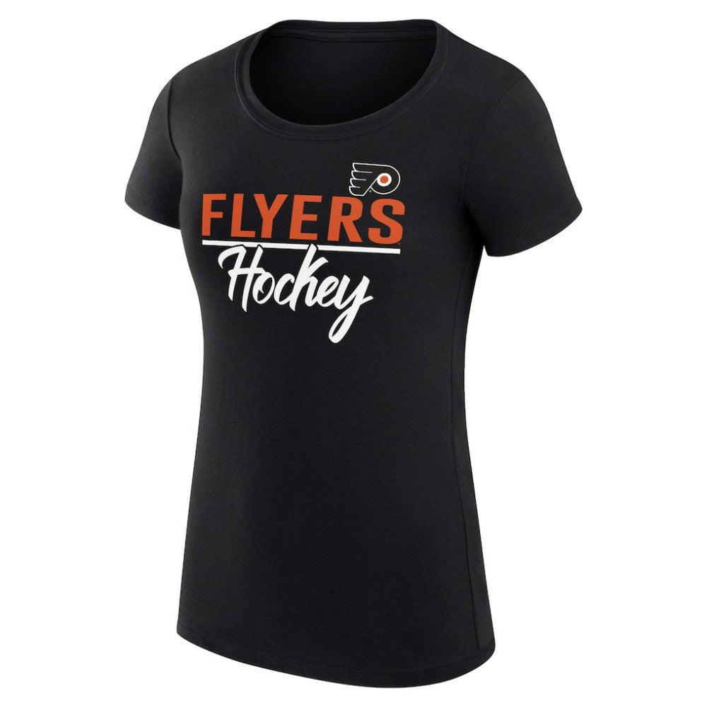 Philadelphia Flyers G-III 4Her by Carl Banks Women's Super-Slim Fit Lightweight Team Sport T-Shirt - Black | NHL discount