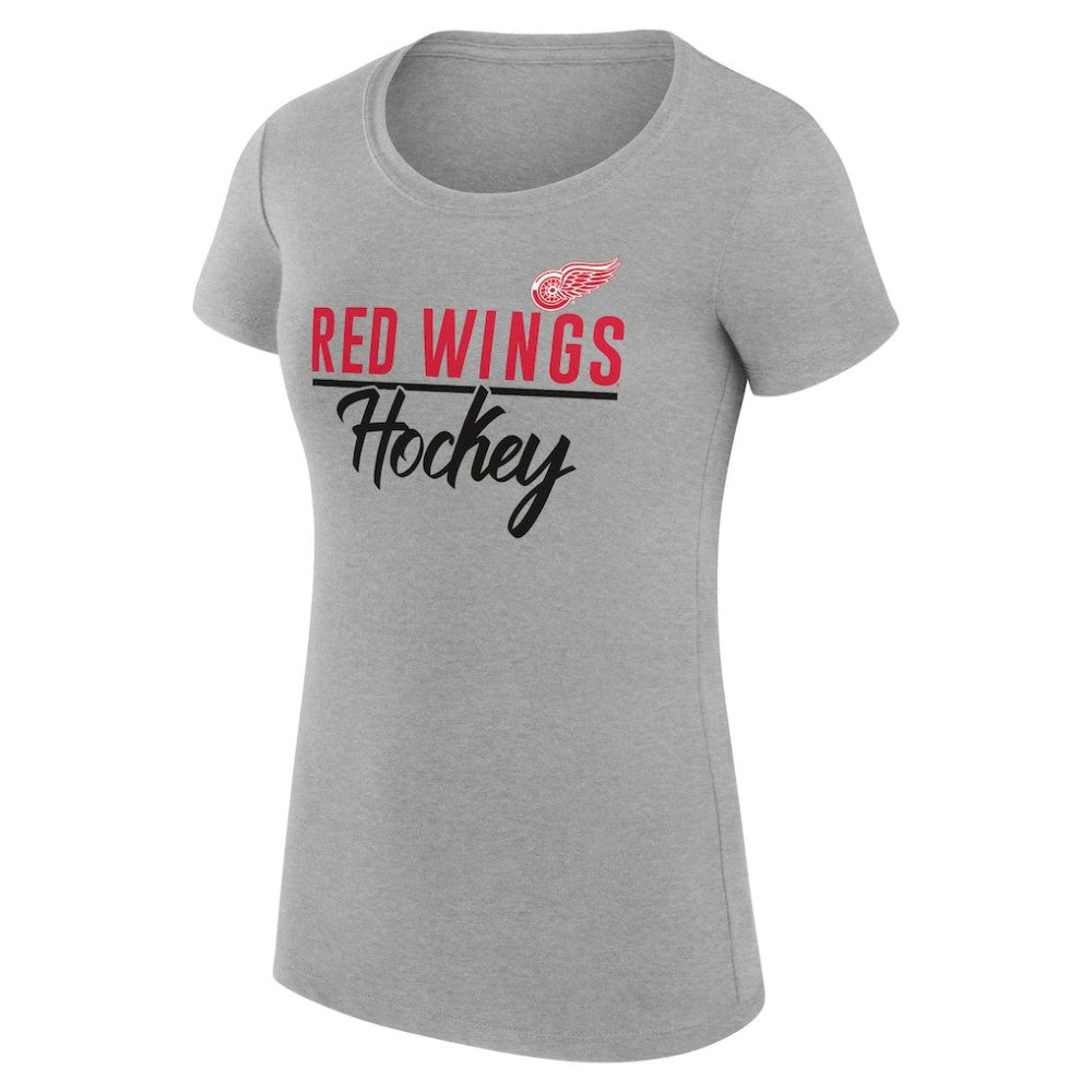 Detroit Red Wings G-III 4Her by Carl Banks Women's Super-Slim Fit Lightweight Team Sport T-Shirt - Gray | NHL sale