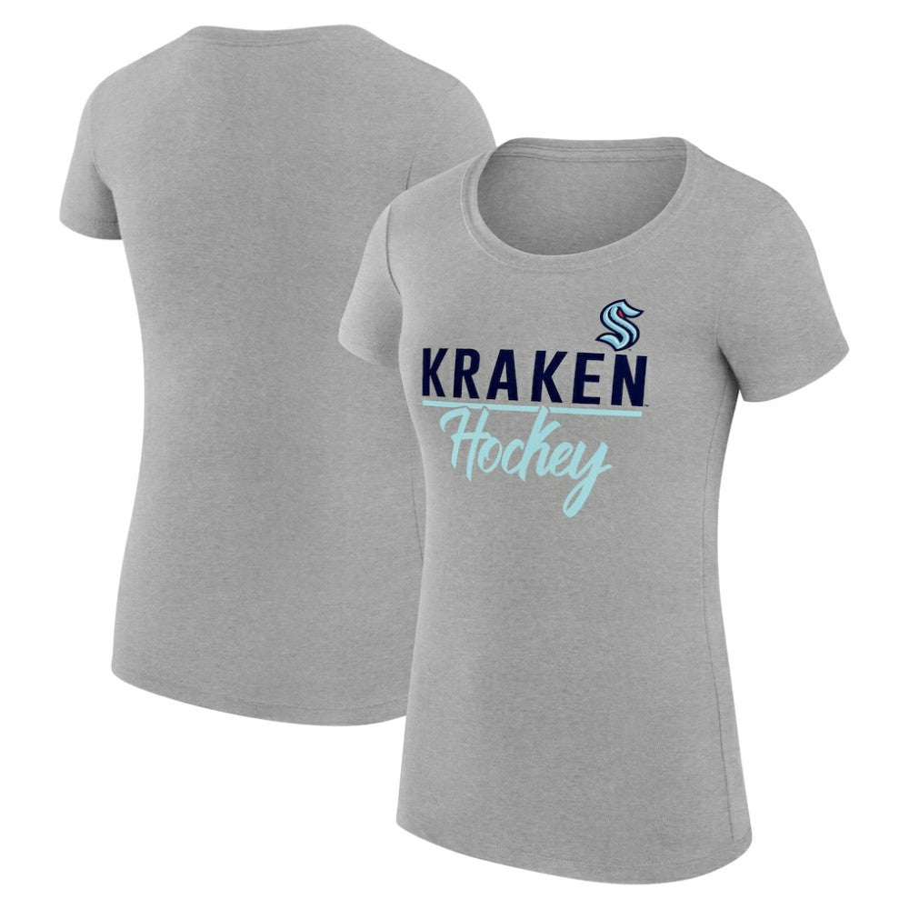 Seattle Kraken G-III 4Her by Carl Banks Women's Super-Slim Fit Lightweight Team Sport T-Shirt - Gray | NHL sale
