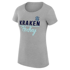Seattle Kraken G-III 4Her by Carl Banks Women's Super-Slim Fit Lightweight Team Sport T-Shirt - Gray | NHL sale