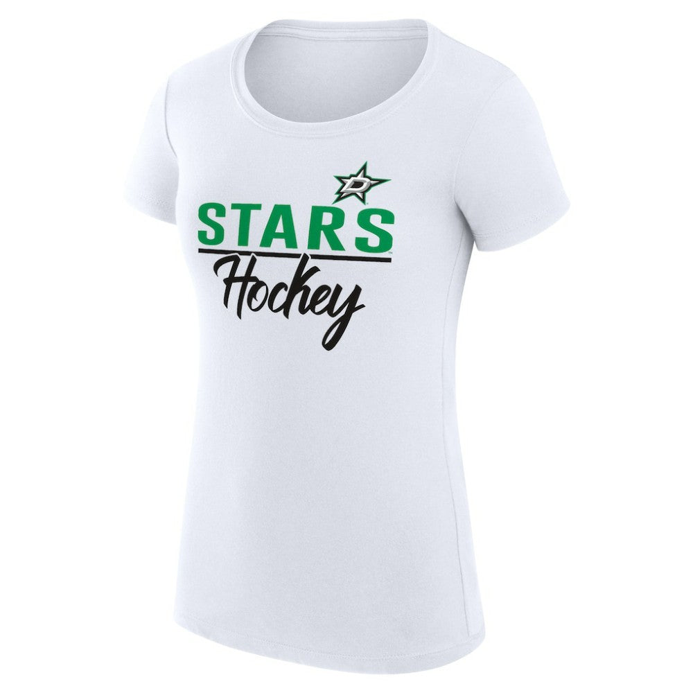 Dallas Stars G-III 4Her by Carl Banks Women's Super-Slim Fit Lightweight Team Sport T-Shirt - White | NHL on sale