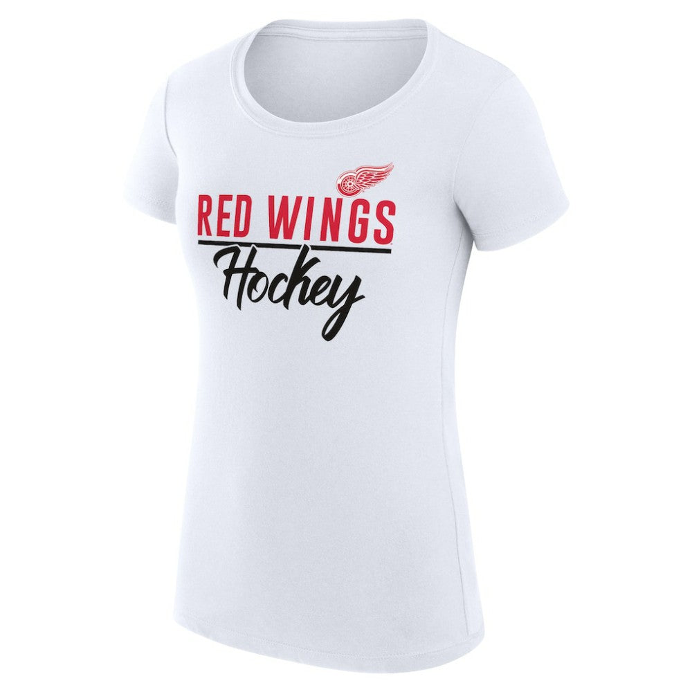 Detroit Red Wings G-III 4Her by Carl Banks Women's Super-Slim Fit Lightweight Team Sport T-Shirt - White | NHL near me