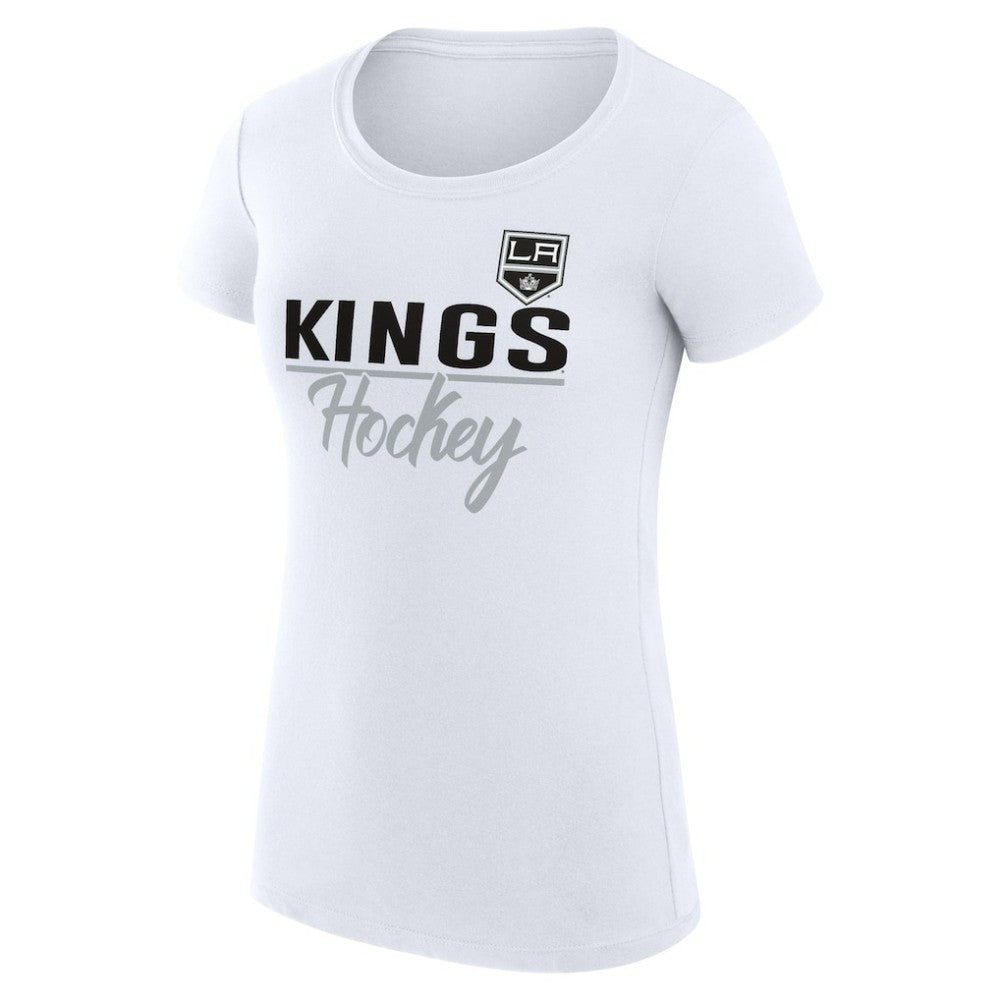 Los Angeles Kings G-III 4Her by Carl Banks Women's Super-Slim Fit Lightweight Team Sport T-Shirt - White | NHL discount