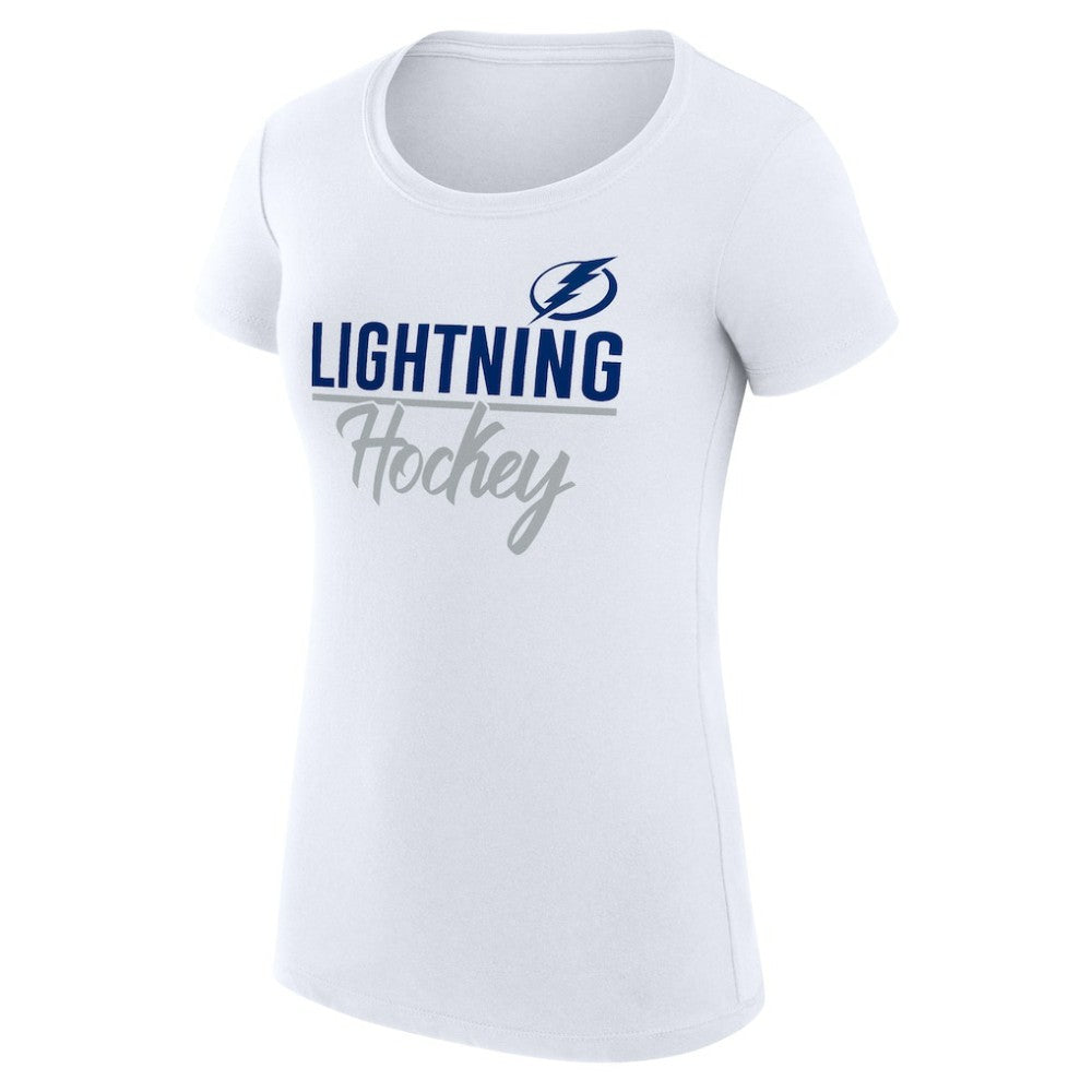 Tampa Bay Lightning G-III 4Her by Carl Banks Women's Super-Slim Fit Lightweight Team Sport T-Shirt - White | NHL sale