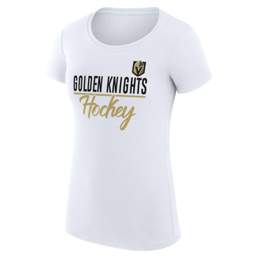 Vegas Golden Knights G-III 4Her by Carl Banks Women's Super-Slim Fit Lightweight Team Sport T-Shirt - White | NHL Lifestyle