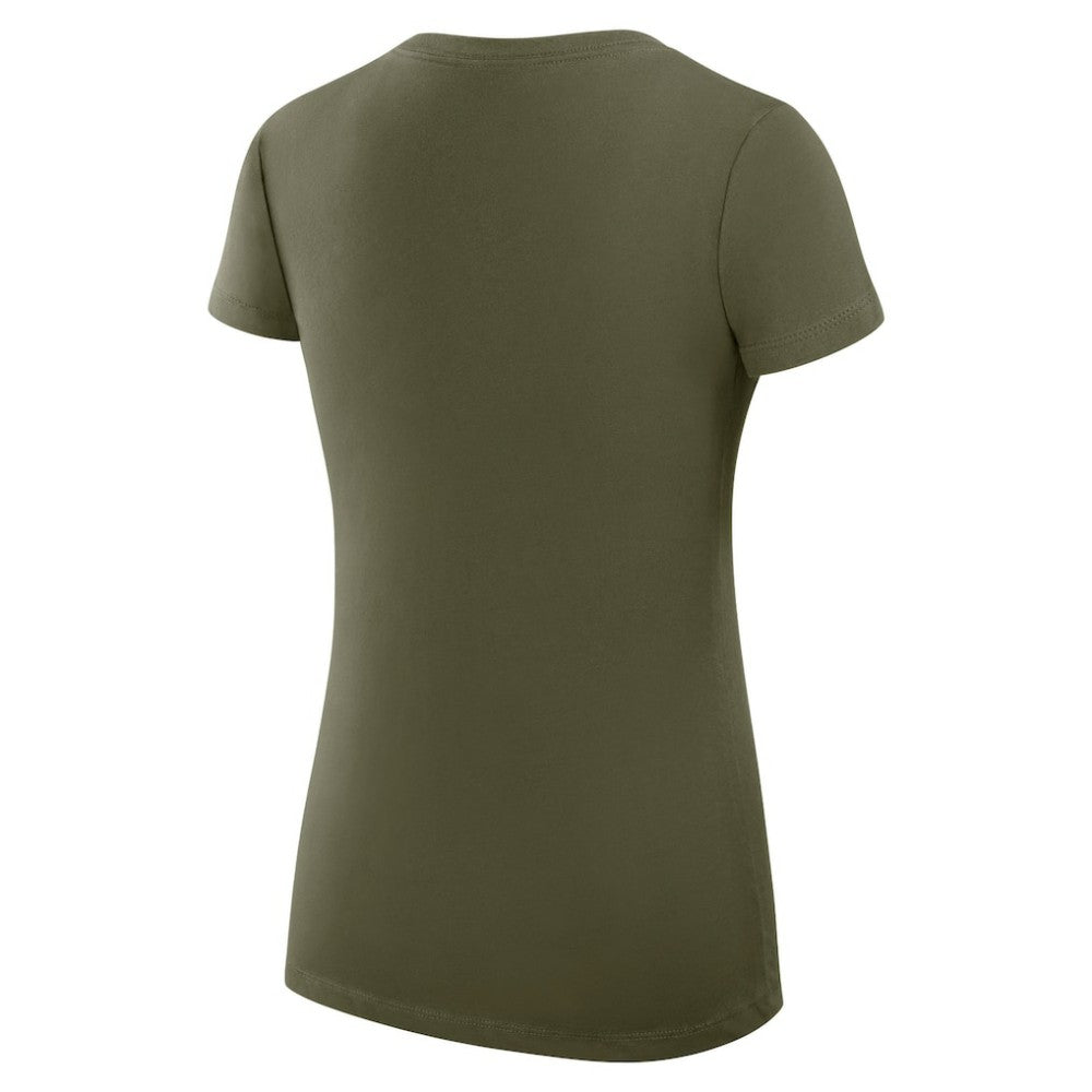 Dallas Stars G-III 4Her by Carl Banks Women's Super-Slim Fit Lightweight Team Sport V-Neck T-Shirt - Olive | NHL Clearance