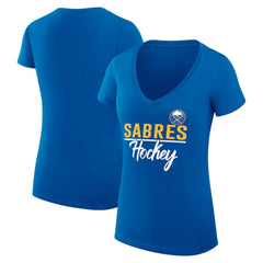 Buffalo Sabres G-III 4Her by Carl Banks Women's Super-Slim Fit Lightweight Team Sport V-Neck T-Shirt - Royal | NHL sale