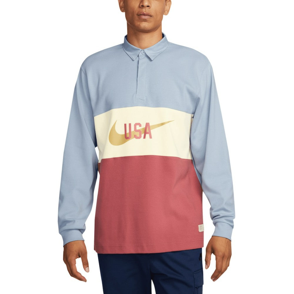 Nike - USMNT Rugby Long Sleeve Top - Light Blue