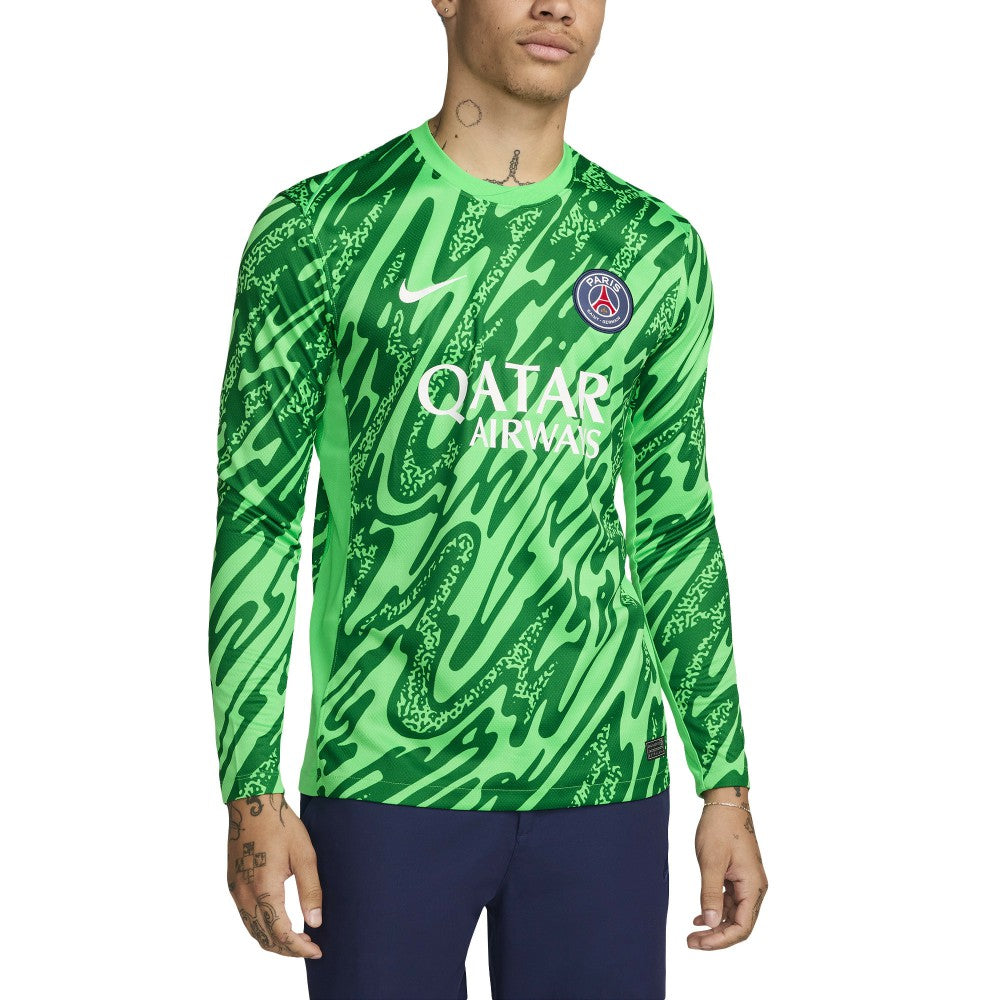 Nike - Paris Saint-Germain 2024/25 Goalkeeper Replica Stadium Long Sleeve Jersey - Green