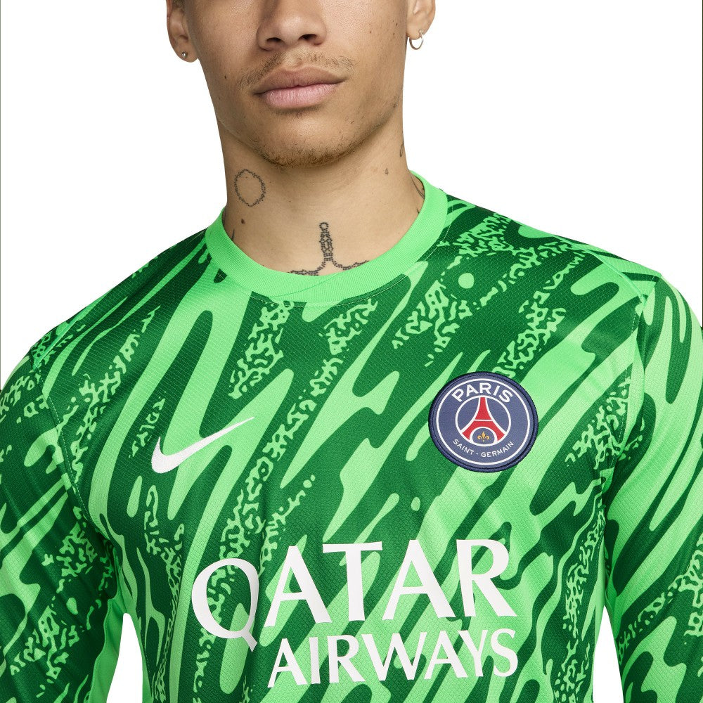 Nike - Paris Saint-Germain 2024/25 Goalkeeper Replica Stadium Long Sleeve Jersey - Green