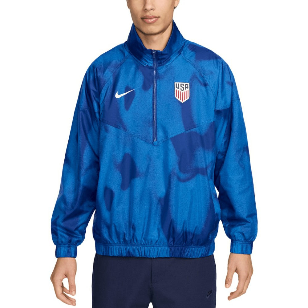 Nike - USMNT Windrunner Anorak Half-Zip Jacket - Royal