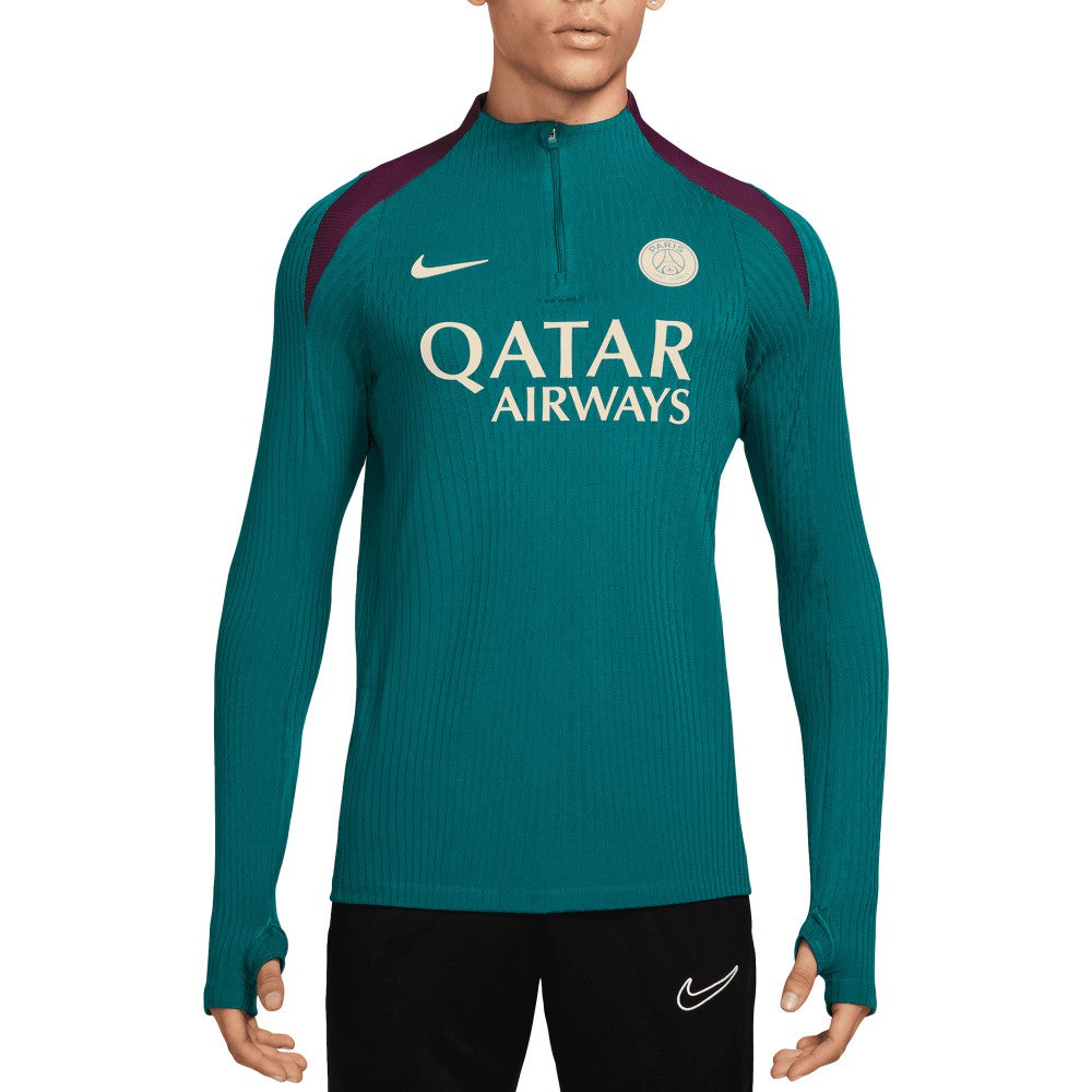 Nike - Paris Saint-Germain 2024/25 Advance Strike Drill Performance Quarter-Zip Top - Teal