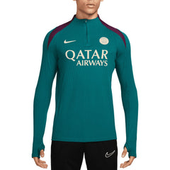 Nike - Paris Saint-Germain 2024/25 Advance Strike Drill Performance Quarter-Zip Top - Teal