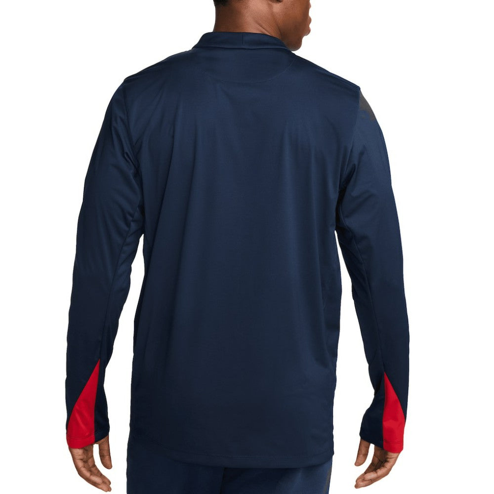 Nike - USMNT 2024 Strike Drill Performance Quarter-Zip Pullover Top - Navy