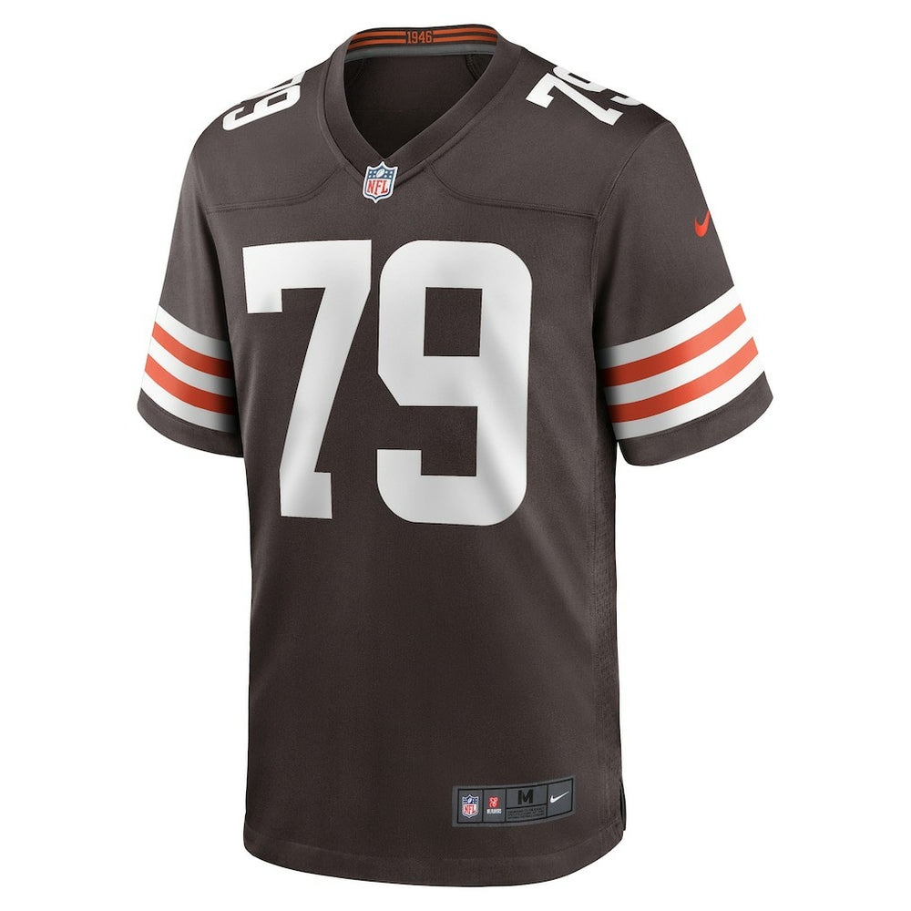 Dawand Jones Cleveland Browns Team Game Jersey - Brown - Nike