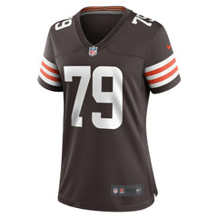 Dawand Jones Cleveland Browns Women's Team Game Jersey - Brown - Nike