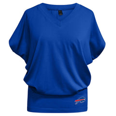 Buffalo Bills Kiya Tomlin Women's Blousy V-Neck T-Shirt - Royal - NFL