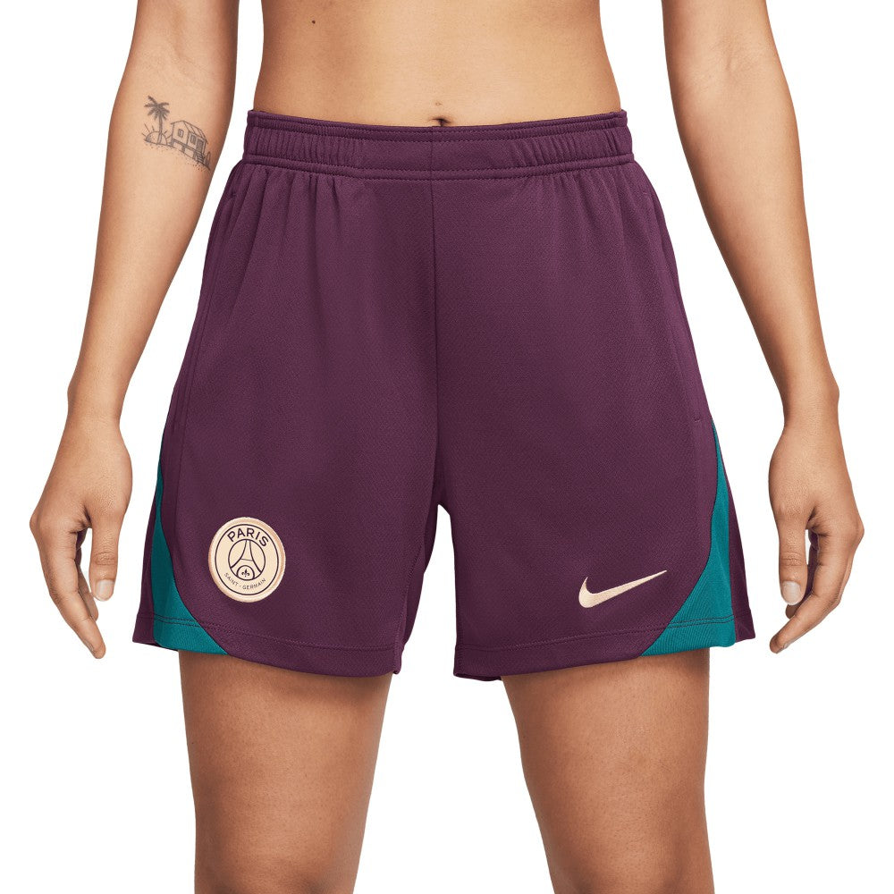 Nike - Paris Saint-Germain Women's 2024/25 Strike Performance Shorts - Burgundy