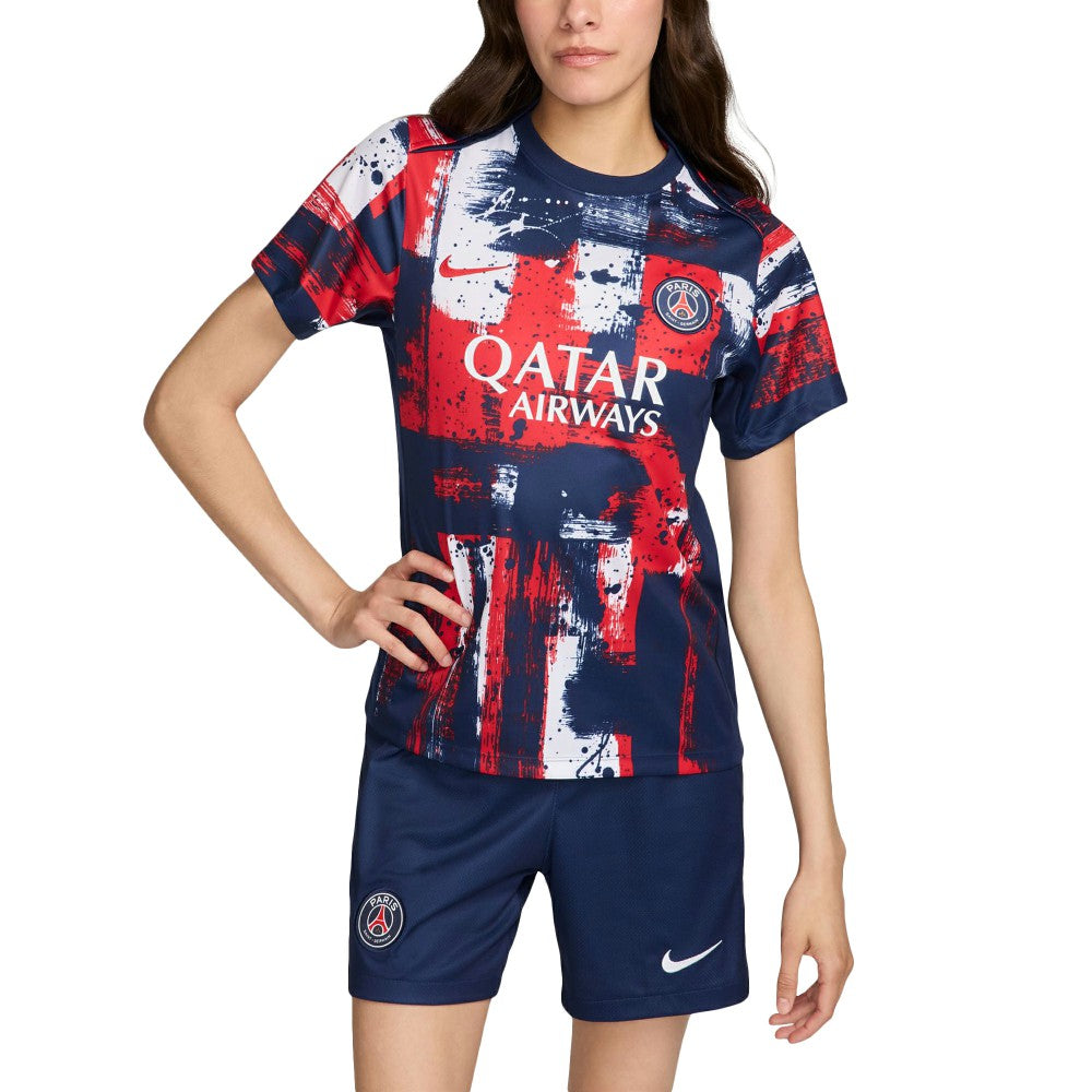 Nike - Paris Saint-Germain Women's 2024/25 Home Academy Pro Pre-Match Top - Navy