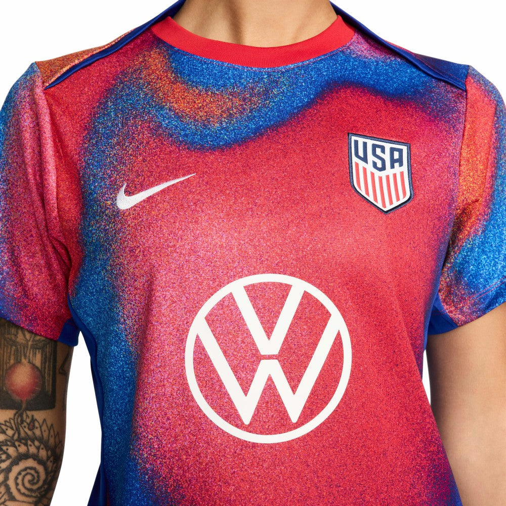 Nike - USMNT Women's 2024 Academy Pro Pre-Match Top - Red