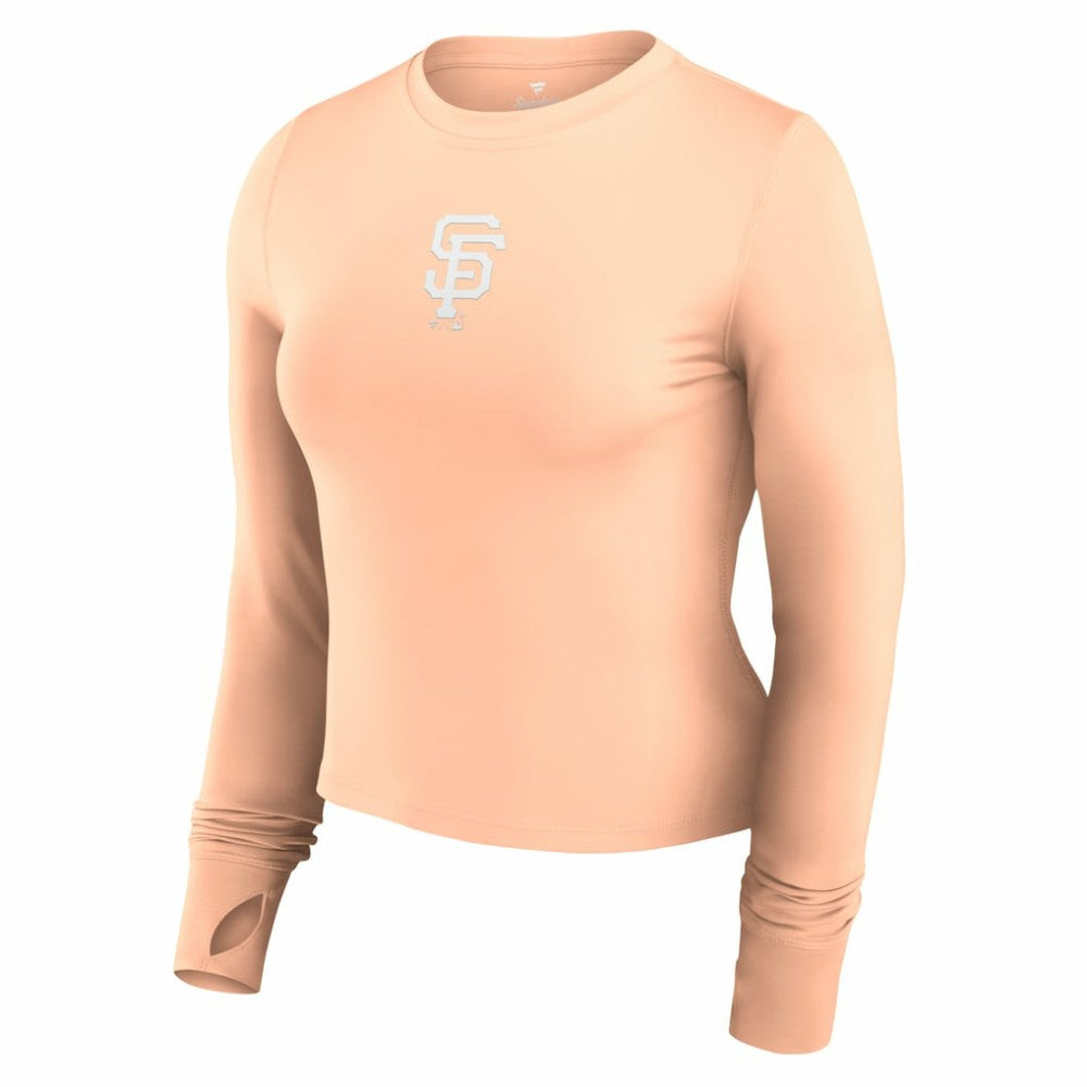 San Francisco Giants Fanatics Women's Studio Fitted Long Sleeve Gym Top  Discount