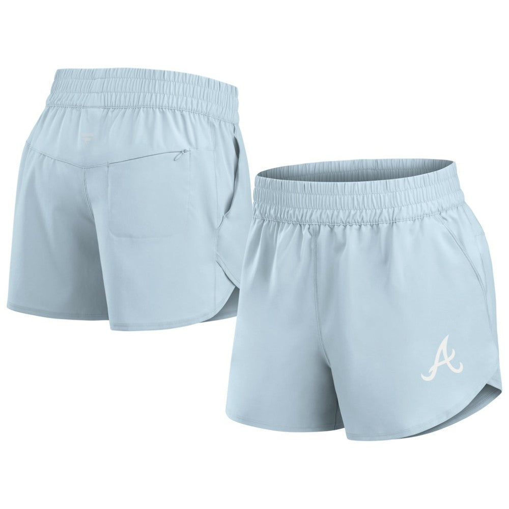 Atlanta Braves Fanatics Women's Studio Woven Vibe Shorts Outlet