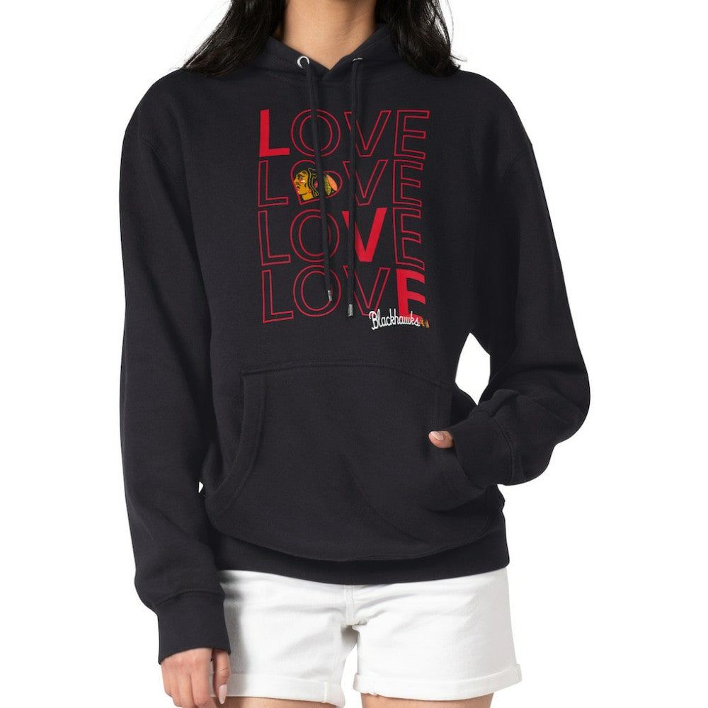 Chicago Blackhawks G-III 4Her by Carl Banks Women's Hockey Love Fleece Pullover Hoodie - Black | NHL near me