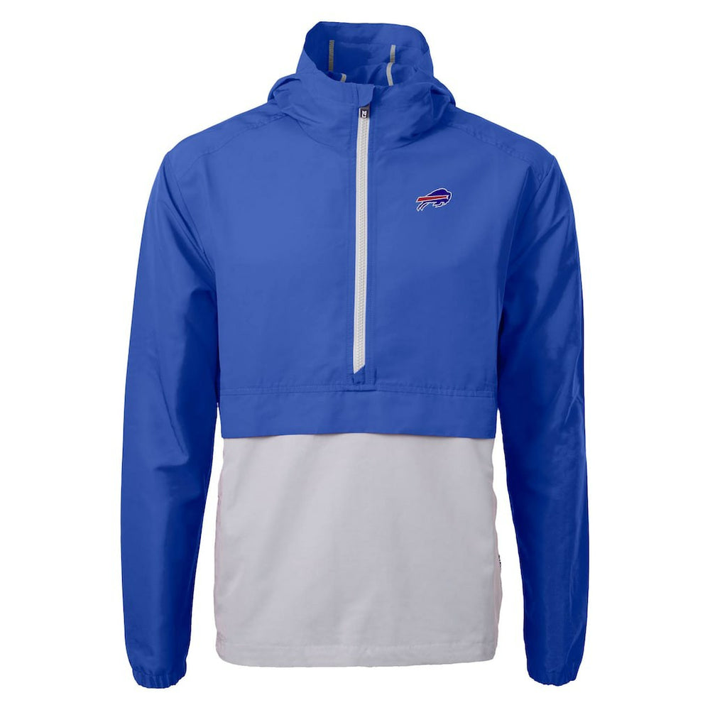 Buffalo Bills Cutter & Buck Charter Eco Recycled Anorak Half-Zip Jacket - Blue - NFL