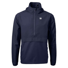 New York Giants Cutter & Buck Charter Eco Recycled Anorak Half-Zip Jacket - Blue - NFL