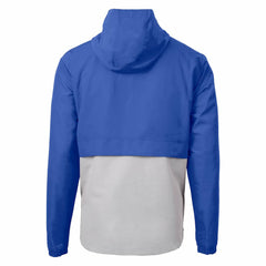 New York Giants Cutter & Buck Charter Eco Recycled Anorak Half-Zip Jacket - Blue - NFL