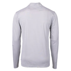 Minnesota Vikings Cutter & Buck Virtue Eco Pique Micro Stripe Recycled Quarter-Zip Pullover Top - Gray/White - NFL