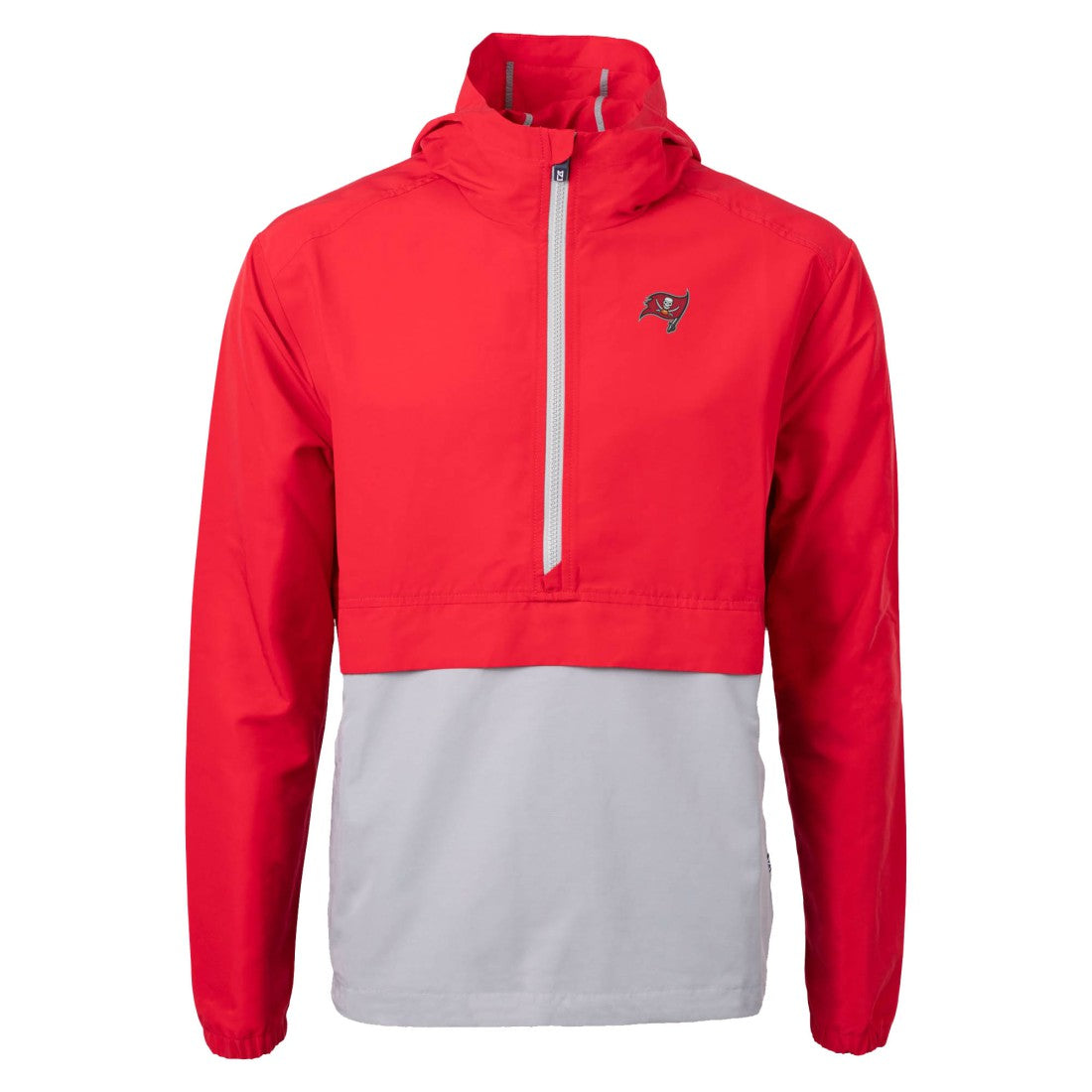 Tampa Bay Buccaneers Cutter & Buck Charter Eco Recycled Anorak Half-Zip Jacket - Red - NFL
