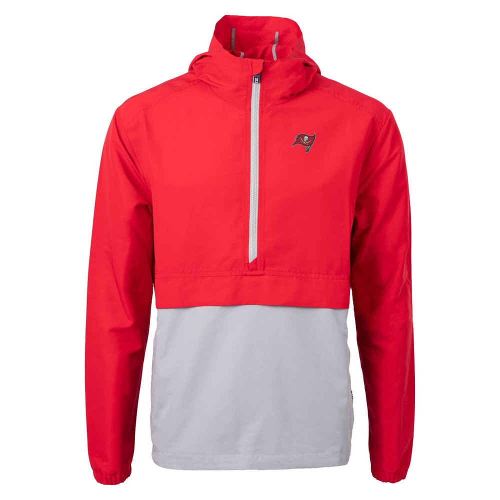 Tampa Bay Buccaneers Cutter & Buck Charter Eco Recycled Anorak Half-Zip Jacket - Red - NFL