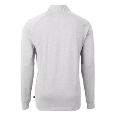 Pittsburgh Steelers Cutter & Buck Adapt Eco Knit Quarter-Zip Pullover Top - Heather Gray - NFL