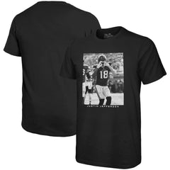 Justin Jefferson Minnesota Vikings Majestic Threads Oversized Player Image T-Shirt - Black - NFL