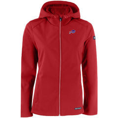 Buffalo Bills Cutter & Buck Women's Evoke Eco Softshell Recycled Full-Zip Hooded Jacket - Red - NFL