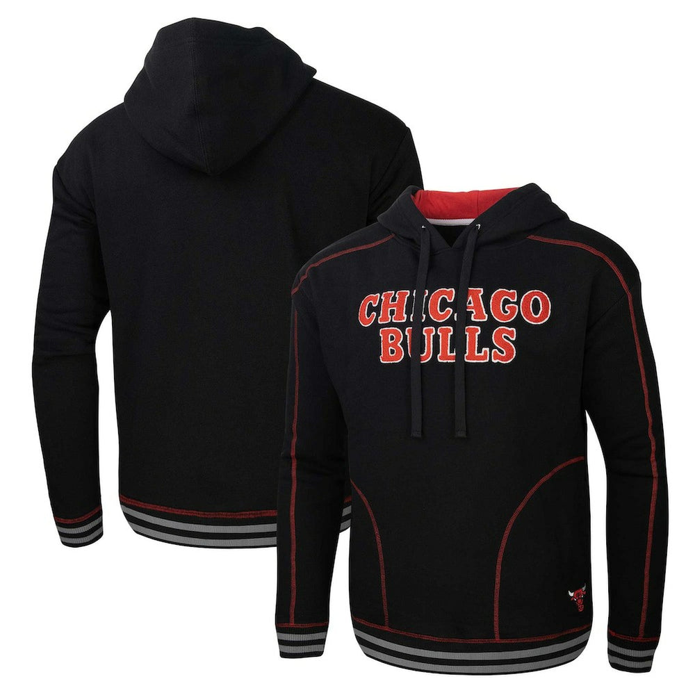 Chicago Bulls Stadium Essentials Baseline Pullover Hoodie Black