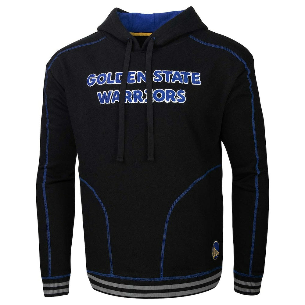 Golden State Warriors Stadium Essentials Baseline Pullover Hoodie Black