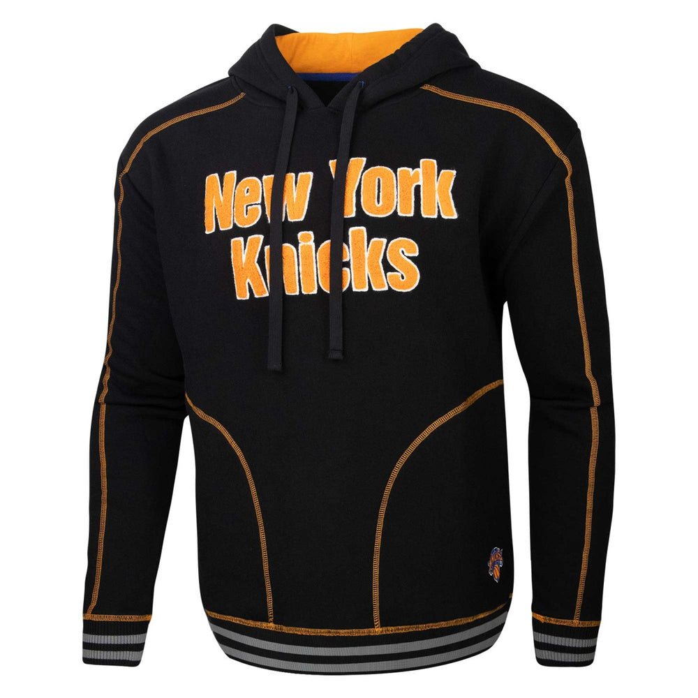 New York Knicks Stadium Essentials Baseline Pullover Hoodie Black